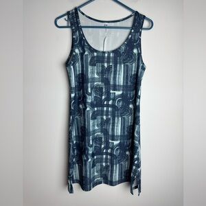 Nuu Muu Blue print athletic dress back pocket M